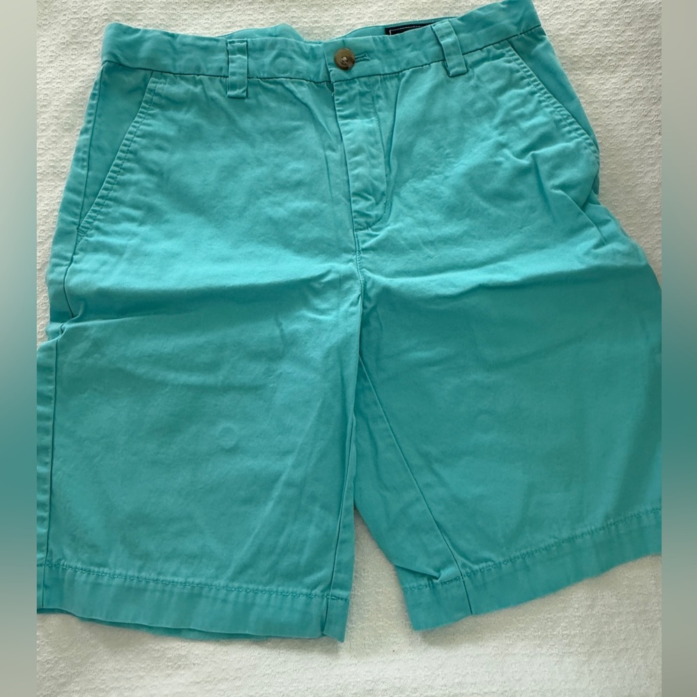 Boys, vineyard vines, size 12 aqua blue Turquoise Casual Cotton Shorts